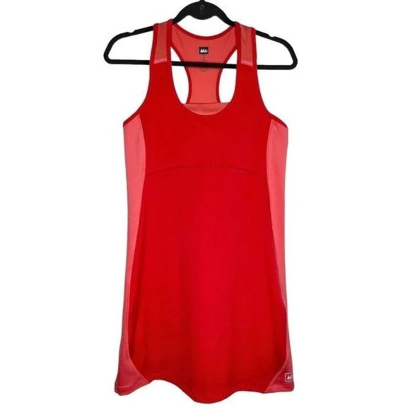 REI Dresses & Skirts - REI Fleet Dress Activewear Sleeveless Scoop Neck Red Pink Size Medium